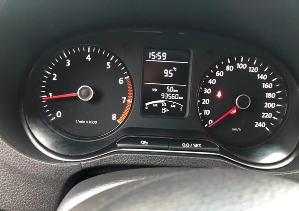 Volkswagen Polo cena 18500 przebieg: 93560, rok produkcji 2012 z Wieruszów małe 529